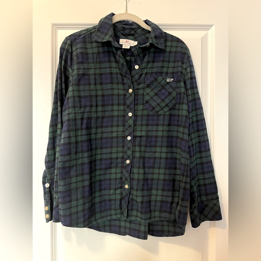 Vineyard Vines | Women’s Button Down Flannel Top | 2